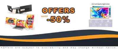 15.6'' Portable Dual Screen Monitor for Laptop Extender