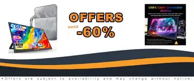 18.5 Inch Portable Monitor 120Hz FHD Extender USB-C