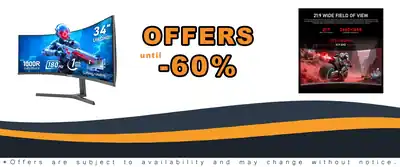 Gawfolk 34 Inch Curved 180Hz Gaming Monitor 1000R 21:9