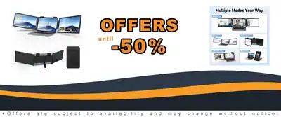 Laptop Screen Extender 14-inch FHD Triple Monitor