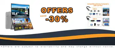 Portable Foldable Dual Screen Monitor 15.6 inch FHDIPS